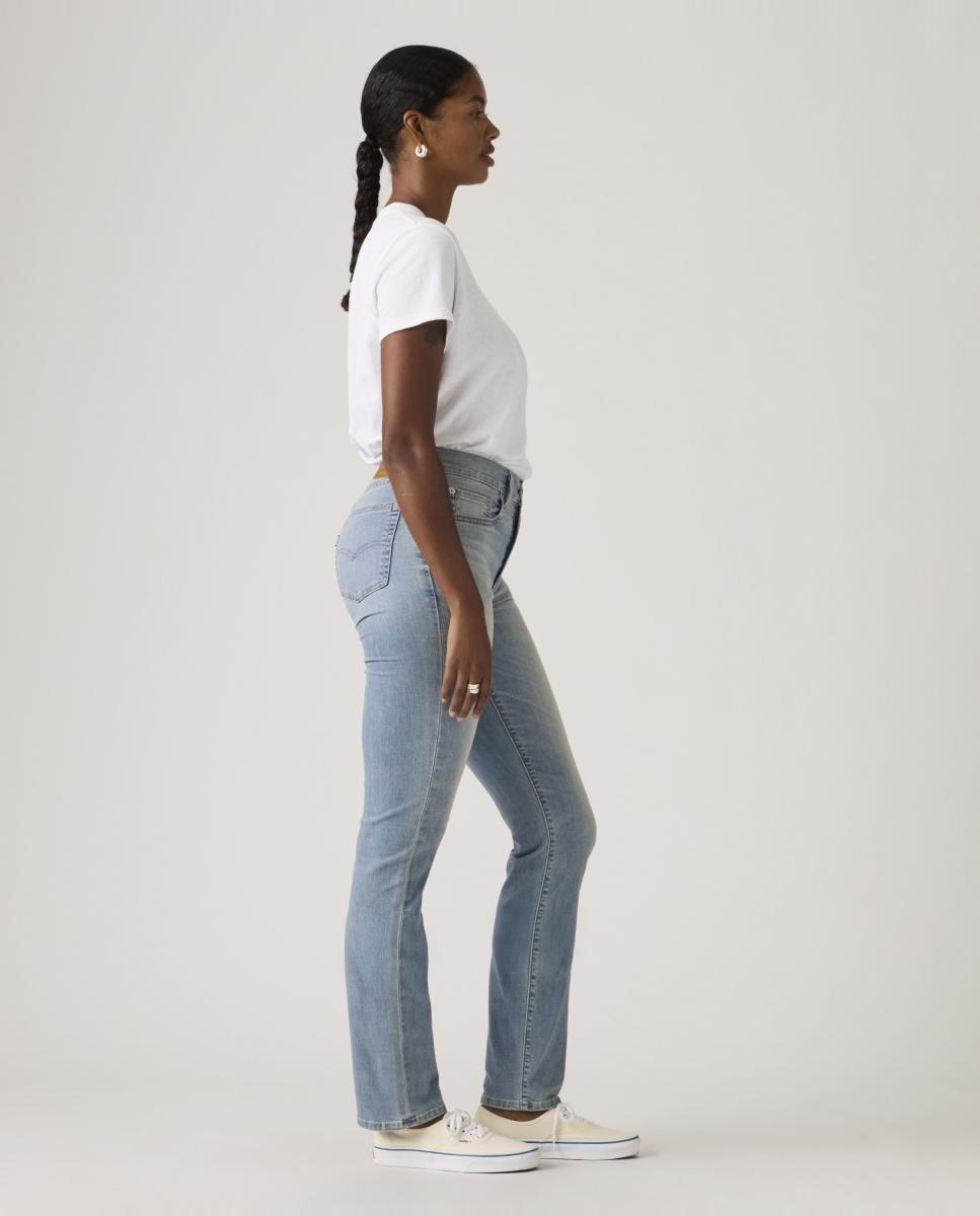 Jeans Straight 724™ High Rise de Cintura Subida Azul-claro-4