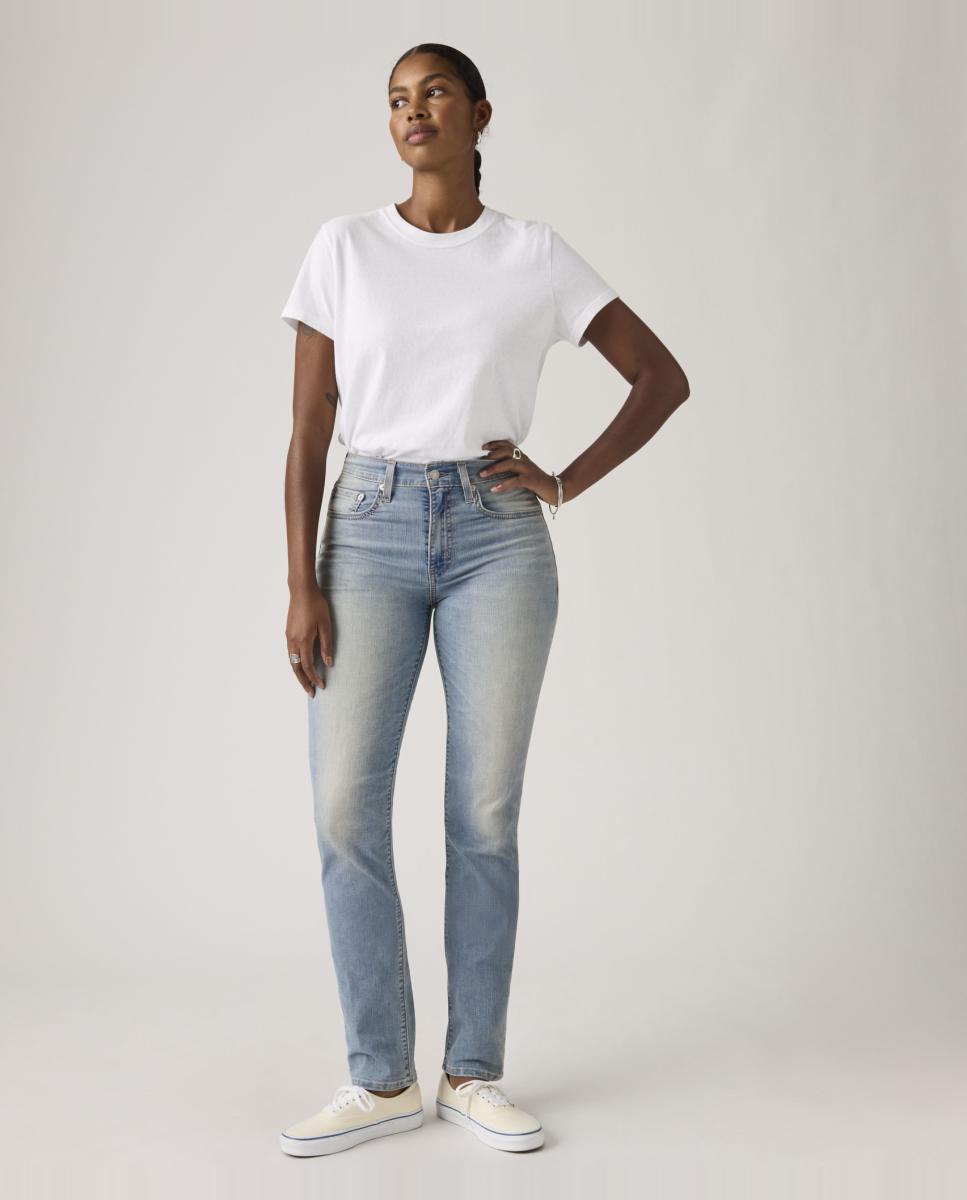 Jeans Straight 724™ High Rise de Cintura Subida Azul-claro-7