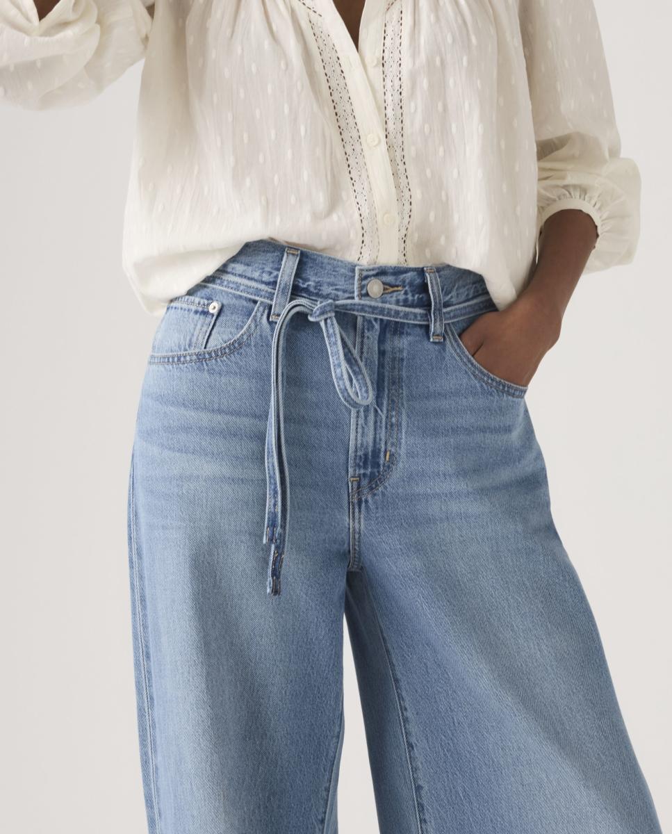Jeans Straight XL Straight™ de Cintura Média Azul-claro-3