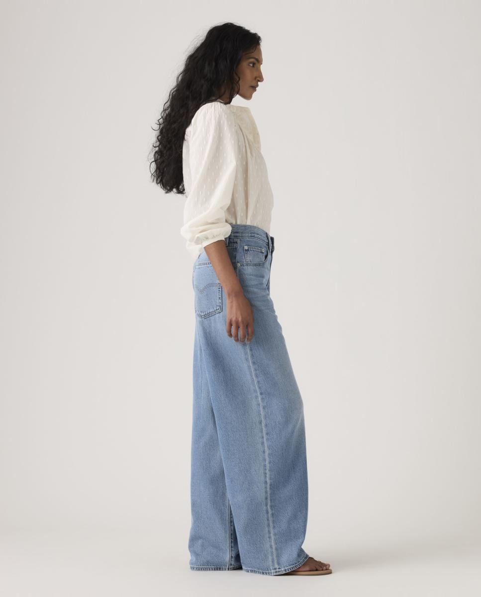 Jeans Straight XL Straight™ de Cintura Média Azul-claro-4