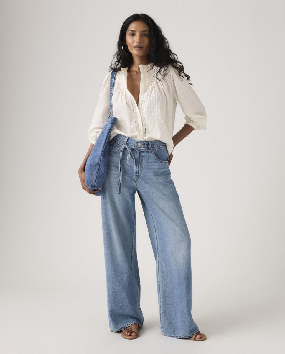 Jeans Straight XL Straight™ de Cintura Média Azul-claro-5