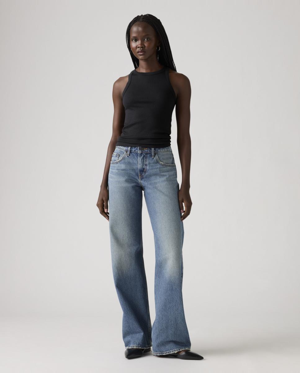 Imagem 0 de Jeans Straight Low Loose com Cintura Baixa