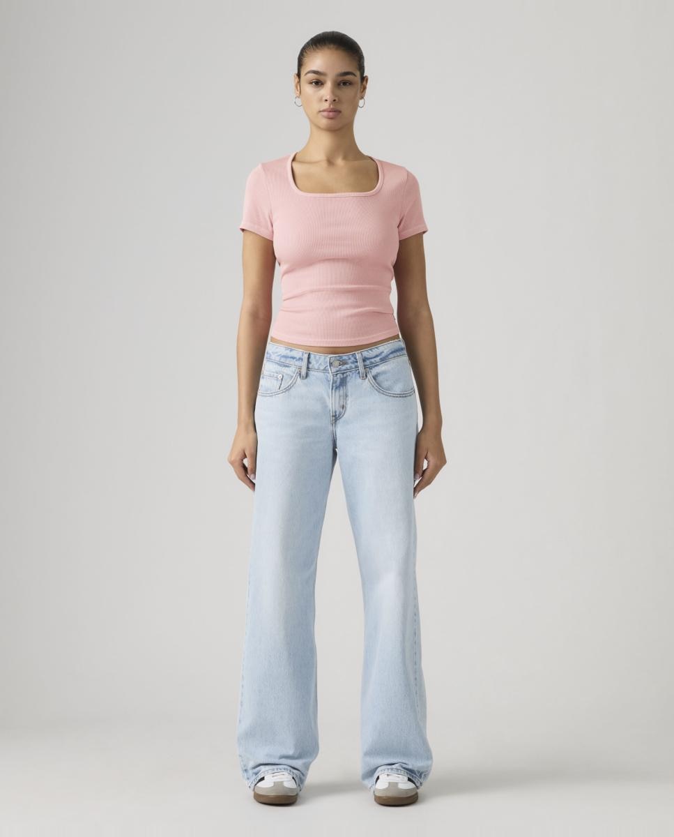 Imagem 0 de Jeans Straight Low Loose com Cintura Baixa