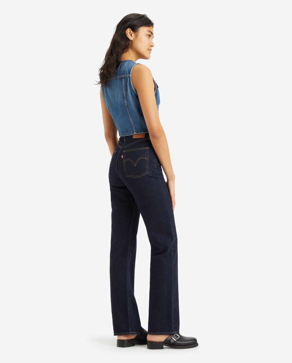 Vaquero recto Ribcage? Full Lenght de de mujer tiro alto - Levi's - Azul índigo Azul índigo-2