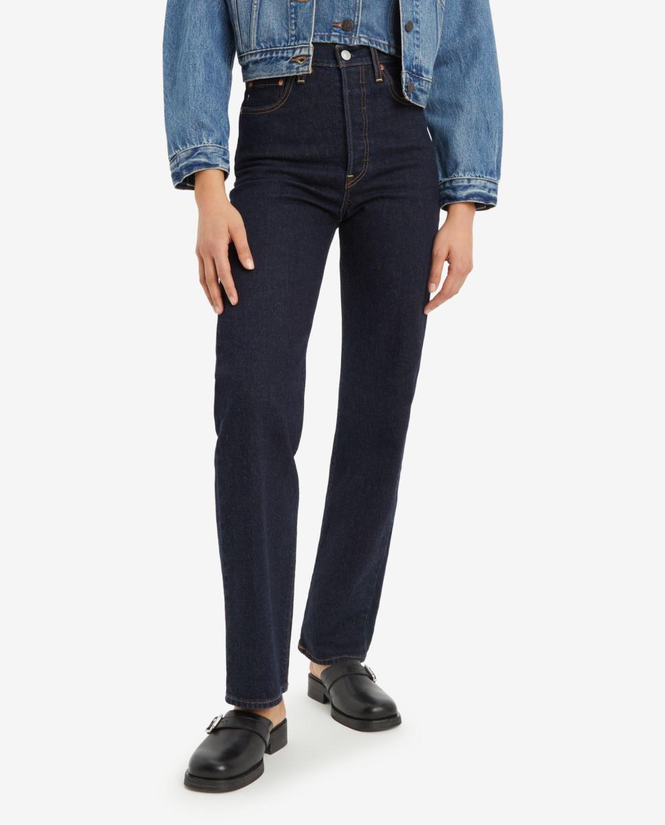 Vaquero recto Ribcage? Full Lenght de de mujer tiro alto - Levi's - Azul índigo Azul índigo-3