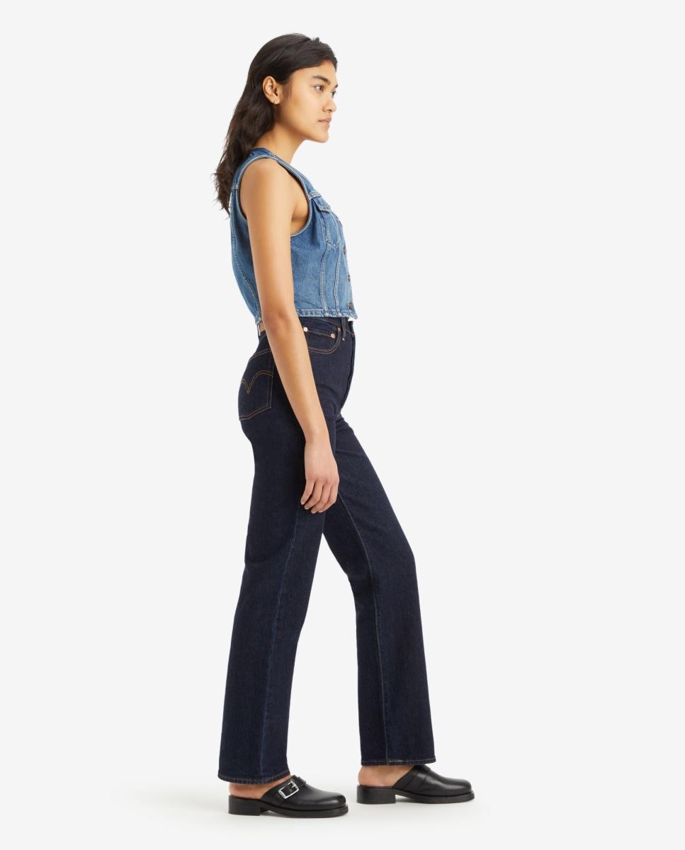Vaquero recto Ribcage? Full Lenght de de mujer tiro alto - Levi's - Azul índigo Azul índigo-4
