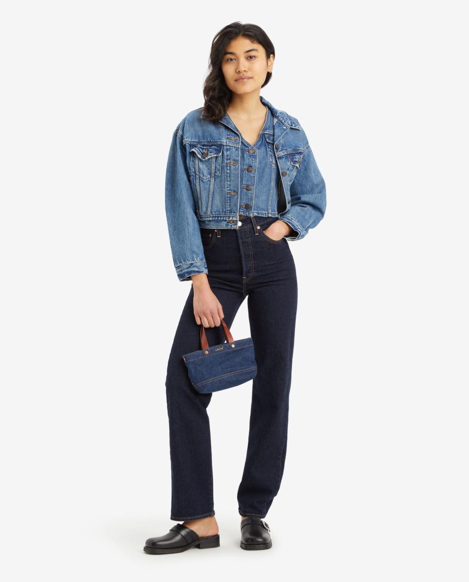 Vaquero recto Ribcage? Full Lenght de de mujer tiro alto - Levi's - Azul índigo Azul índigo-7
