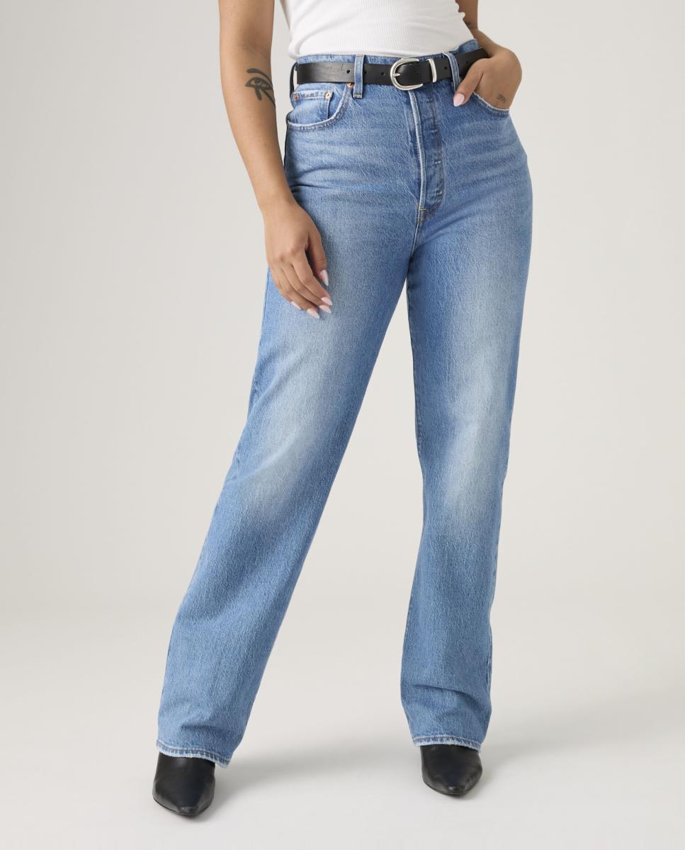 Vaquero recto Ribcage? Full Lenght de de mujer tiro alto - Levi's - Azul Azul-3