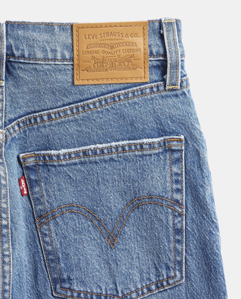 Vaquero recto Ribcage? Full Lenght de de mujer tiro alto - Levi's - Azul Azul-9
