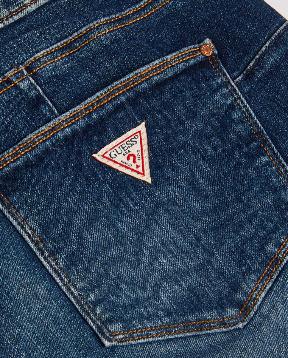 Calça de ganga de senhora Azul-9