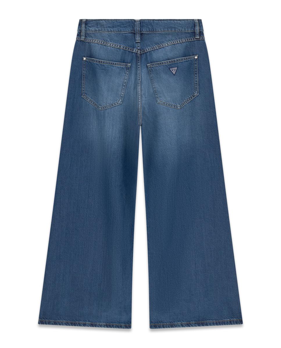 Calça de ganga de senhora Azul-2