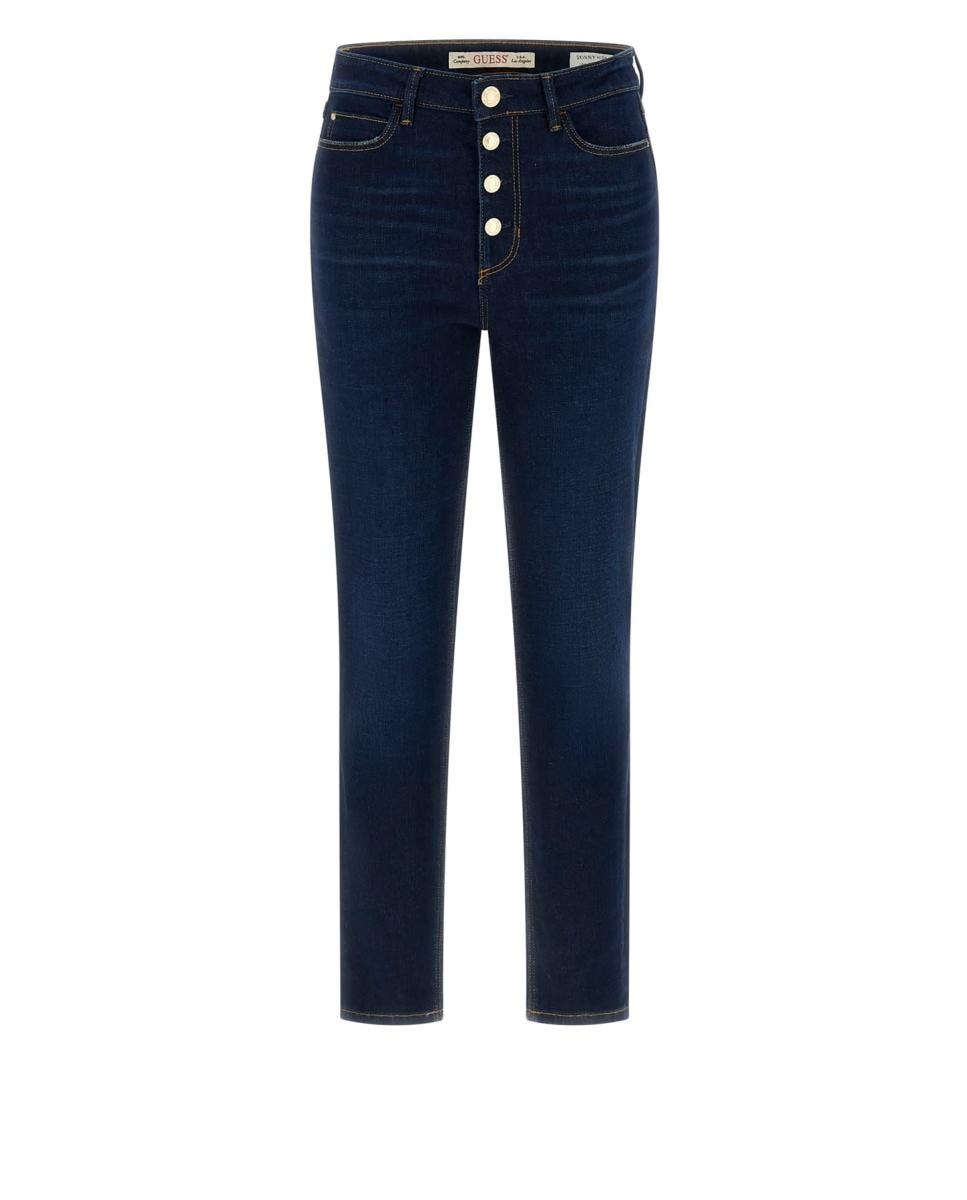 Calça de ganga de senhora Azul-5