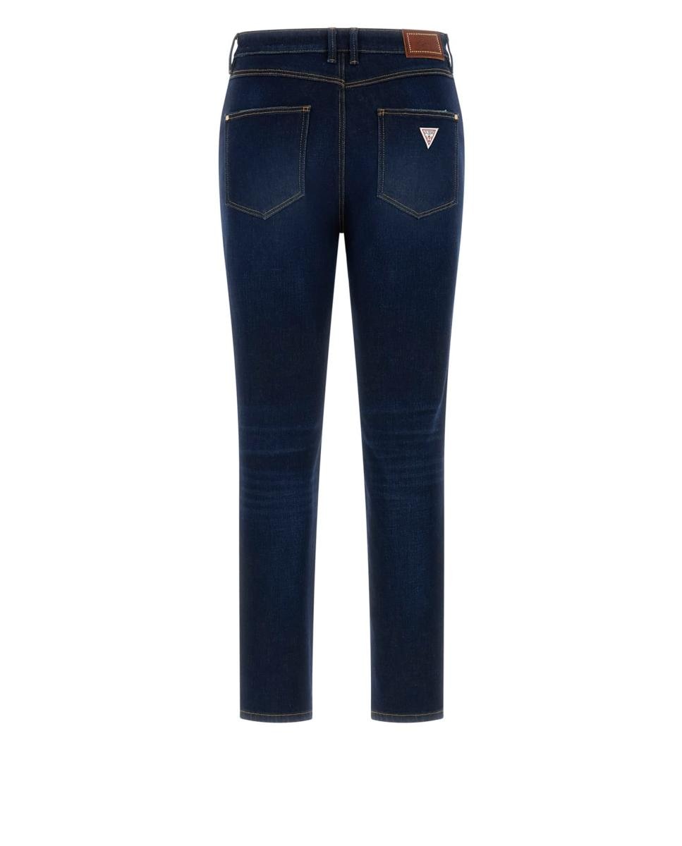 Calça de ganga de senhora Azul-6
