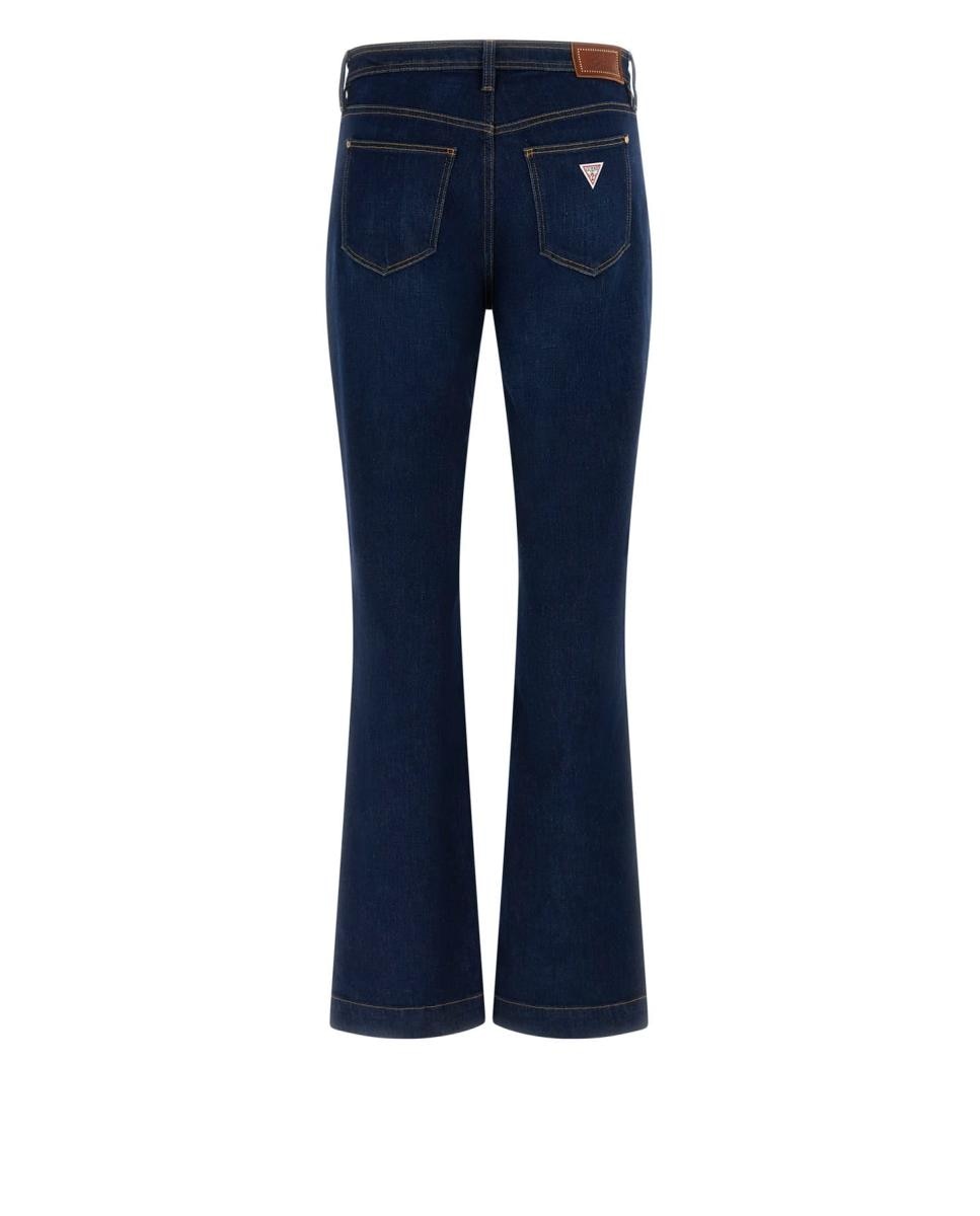 Calça de ganga de senhora Azul-6