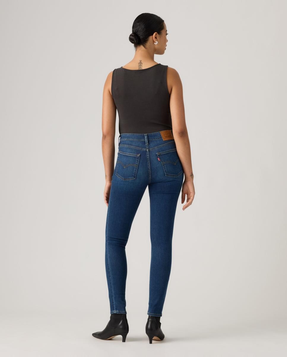 Jeans Skinny 721? High Rise com Cintura Subida Azul-marinho-2