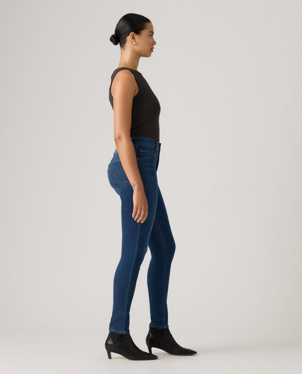 Jeans Skinny 721? High Rise com Cintura Subida Azul-marinho-5