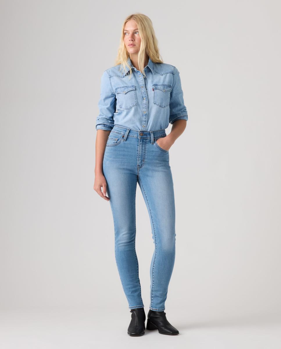 Jeans Skinny 721? High Rise com Cintura Subida Azul-4