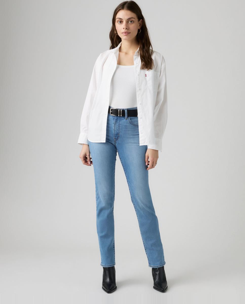 Imagen 4 de Vaquero pitillo 722? High Rise Slim de mujer tiro alto - Levi's - Azul Azul