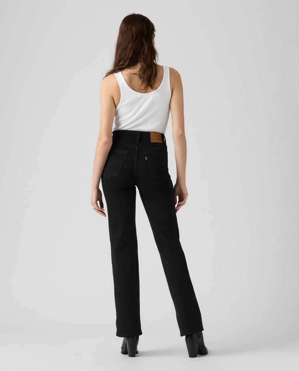 Jeans Straight 723? High Rise Straight com Cintura Subida Cinzento-escuro-2