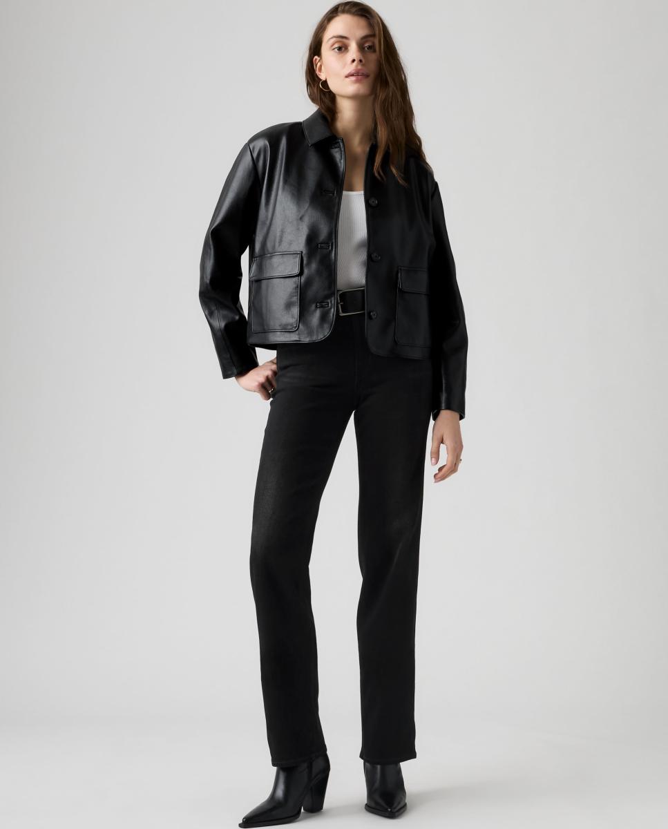 Jeans Straight 723? High Rise Straight com Cintura Subida Cinzento-escuro-4