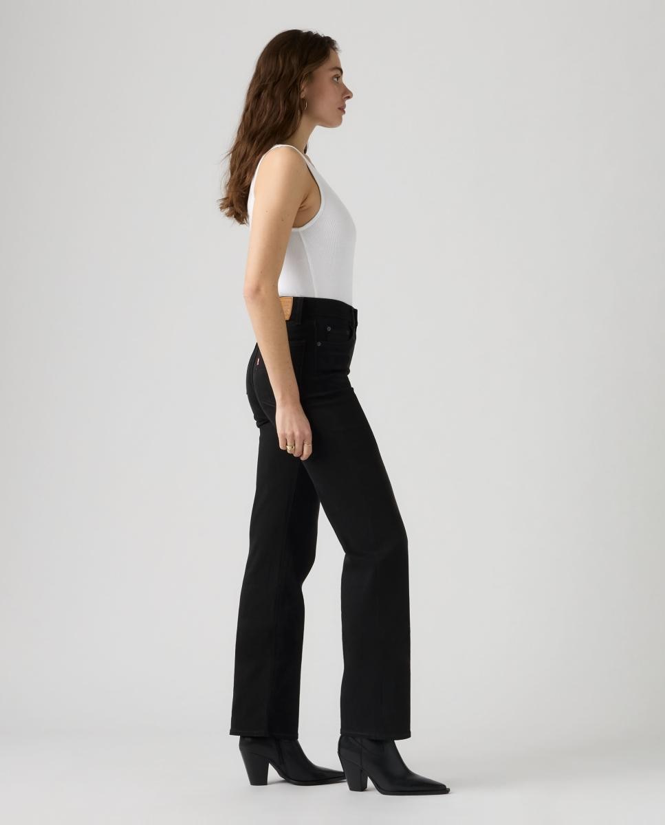 Jeans Straight 723? High Rise Straight com Cintura Subida Cinzento-escuro-5
