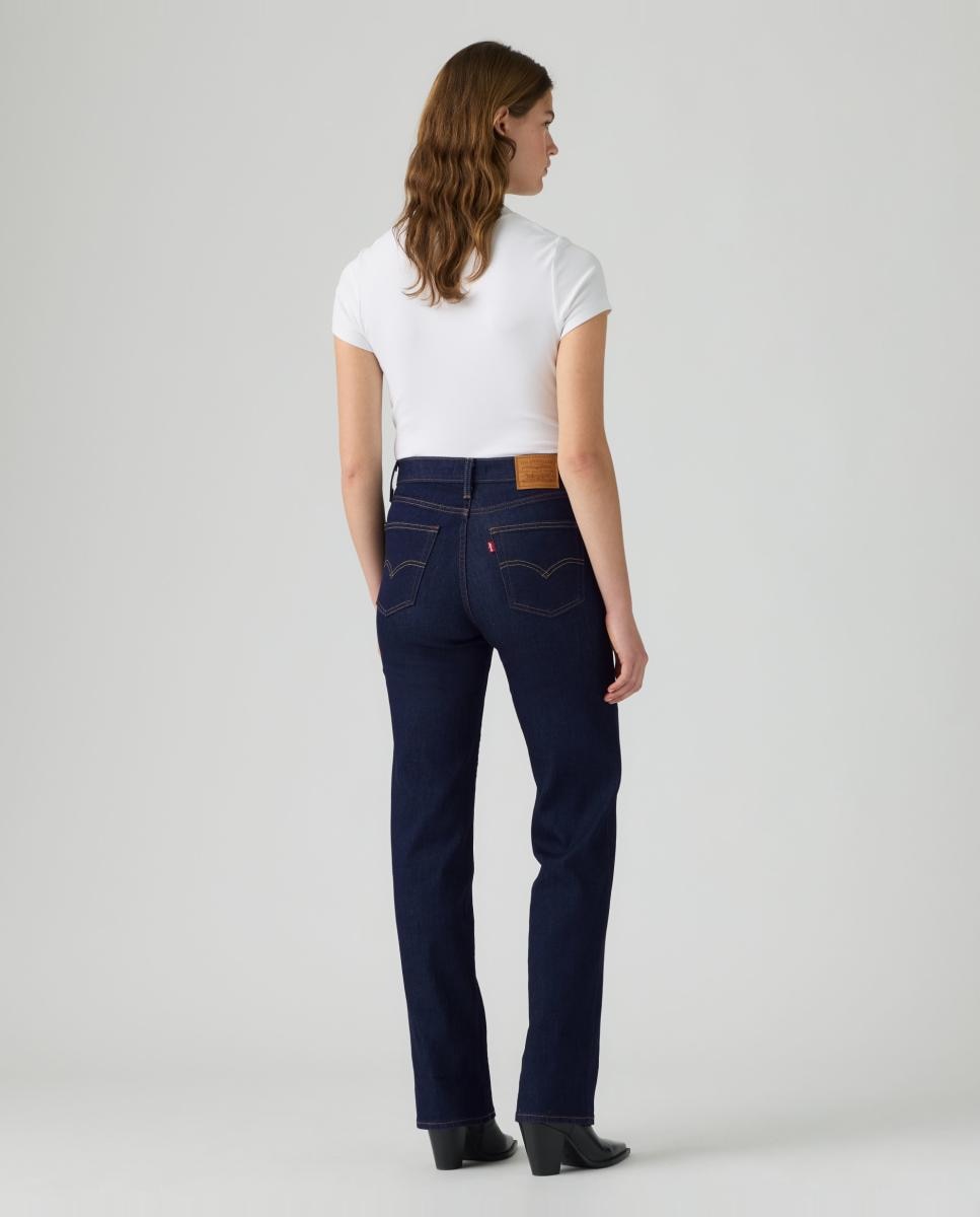 Jeans Straight 723? High Rise Straight com Cintura Subida Azul-índigo-2