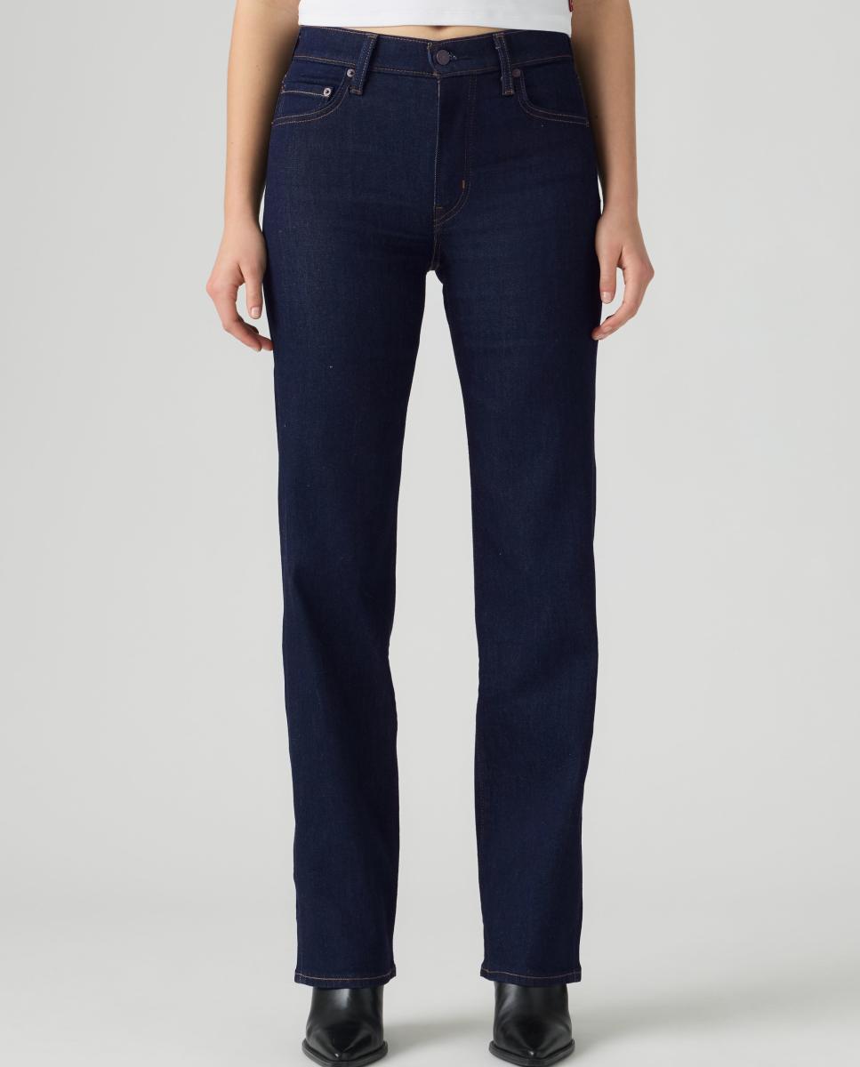 Jeans Straight 723? High Rise Straight com Cintura Subida Azul-índigo-3