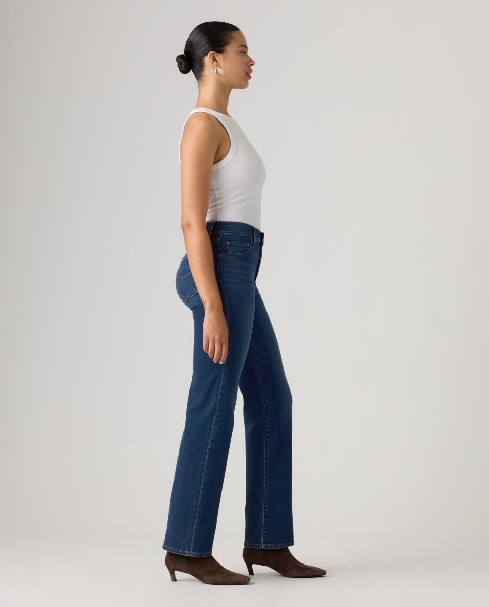 Jeans Straight 723? High Rise Straight com Cintura Subida Azul-marinho-5