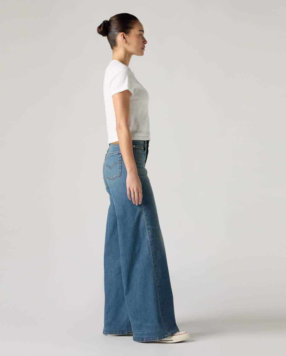 Jeans Straight 728? High Rise Wide Leg Azul-5