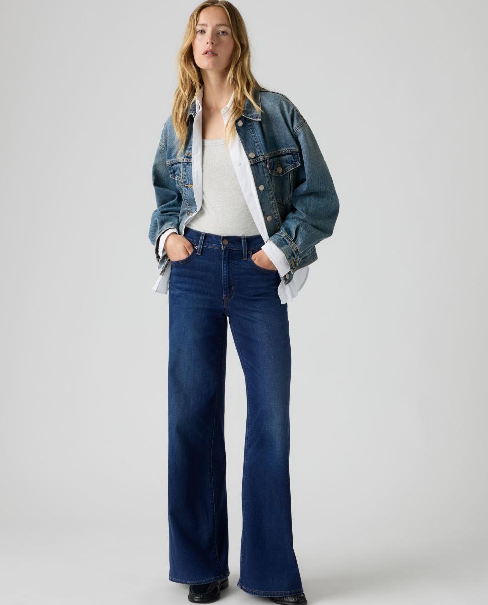 Jeans Straight 728? High Rise Wide Leg Azul-índigo-4