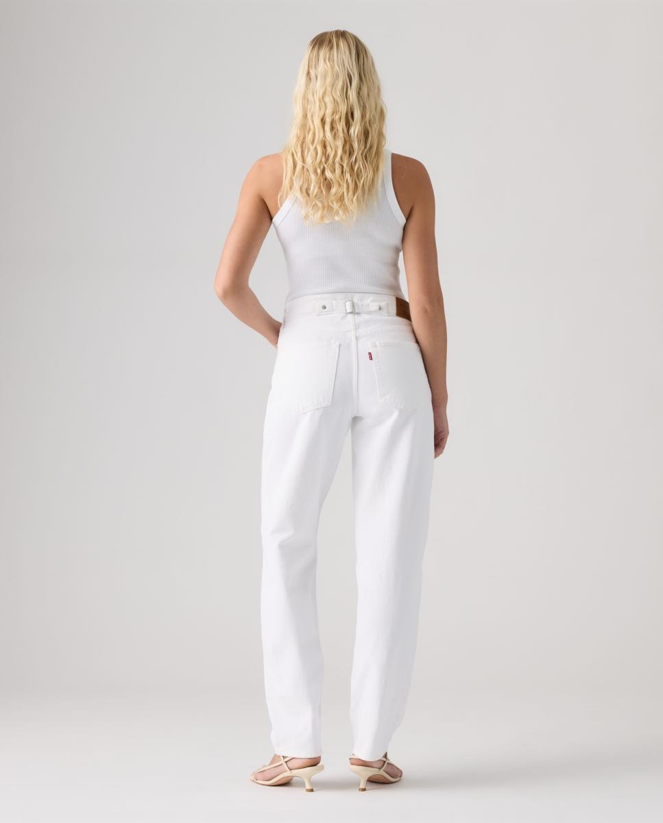 Imagen 2 de Vaquero recto Loose Taper de mujer tiro medio - Levi's - Blanco Blanco