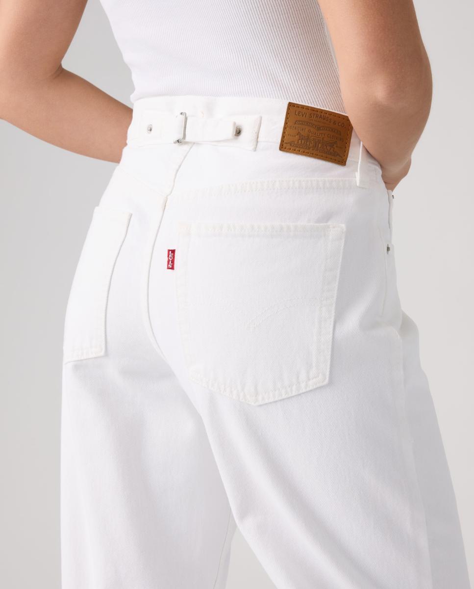Imagen 4 de Vaquero recto Loose Taper de mujer tiro medio - Levi's - Blanco Blanco