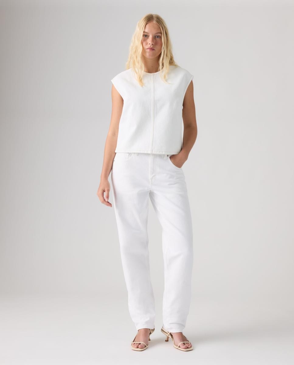 Imagen 5 de Vaquero recto Loose Taper de mujer tiro medio - Levi's - Blanco Blanco