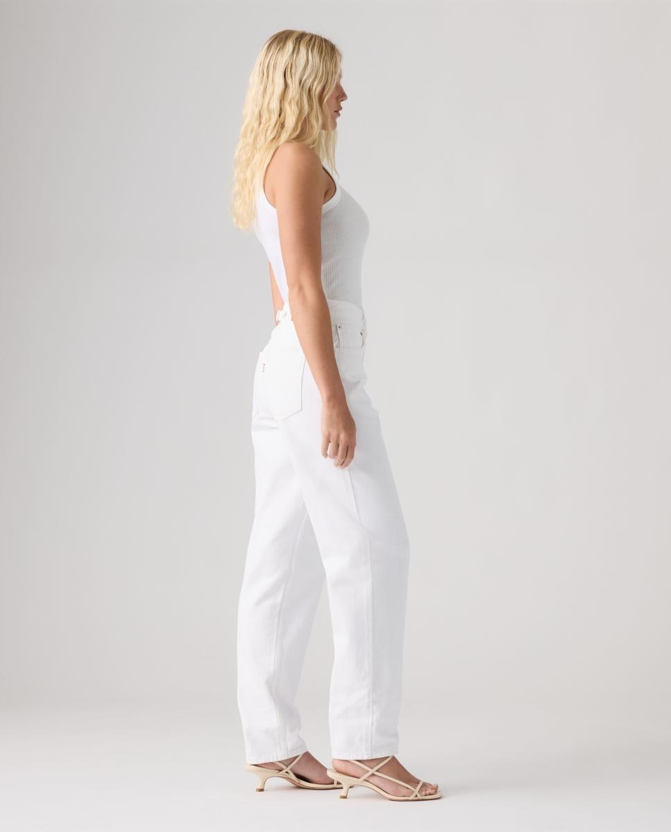 Imagen 6 de Vaquero recto Loose Taper de mujer tiro medio - Levi's - Blanco Blanco