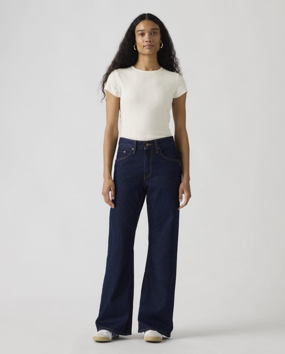Imagem 0 de Jeans à Boca de Sino Loose Boot com Cintura Média