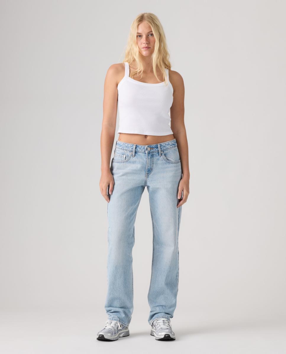 Imagem 0 de Jeans Slim Low Straight com Cintura Baixa