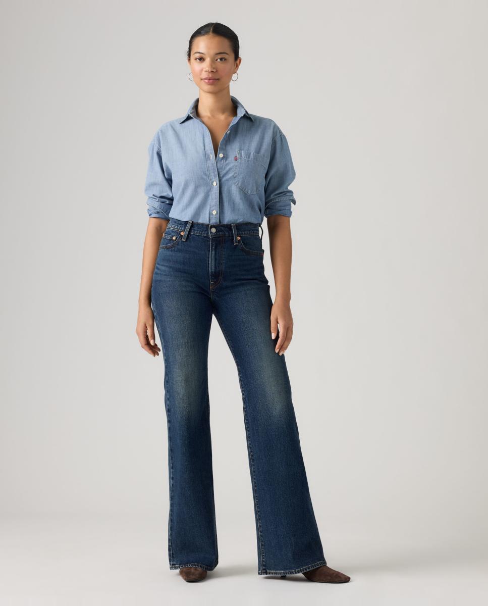 Imagem 0 de Jeans à Boca de Sino Ribcage? Flare com Cintura Subida