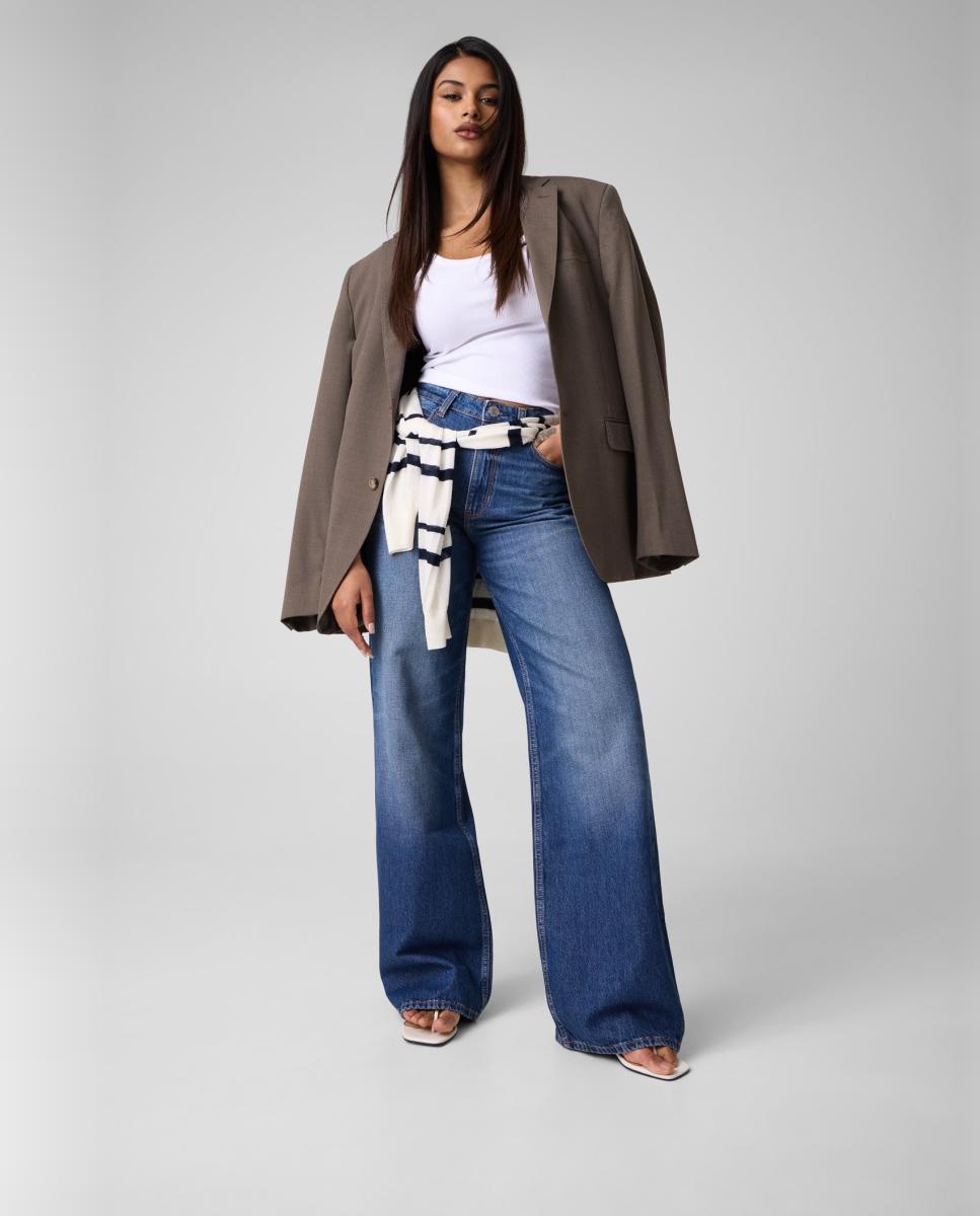 Vaqueros largo de mujer - Guess - Azul Azul-2