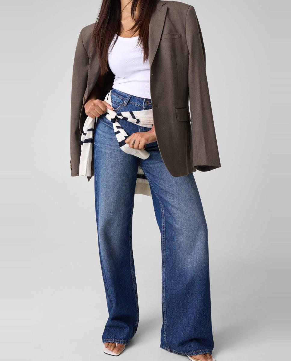 Vaqueros largo de mujer - Guess - Azul Azul-3