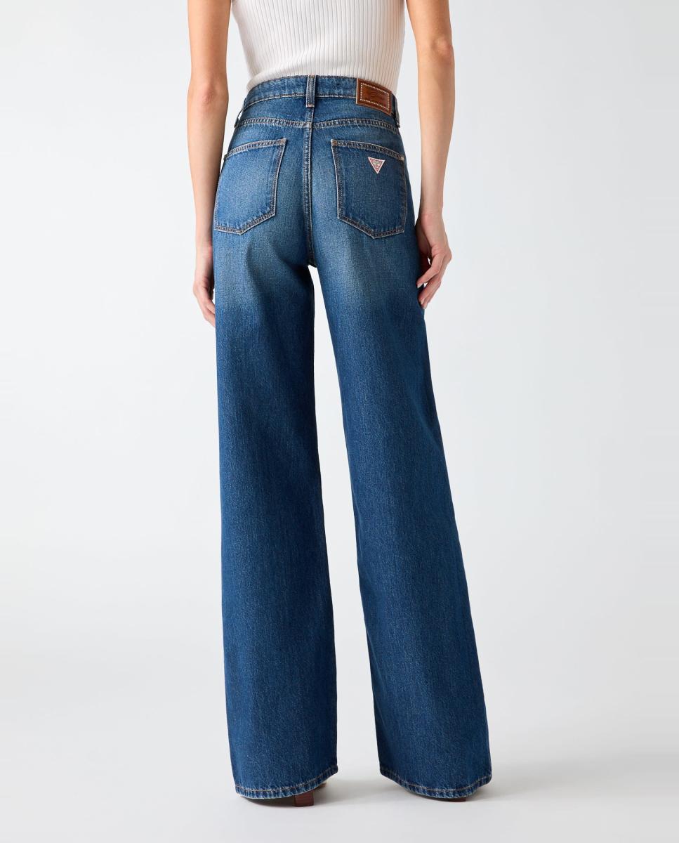 Vaqueros largo de mujer - Guess - Azul Azul-5