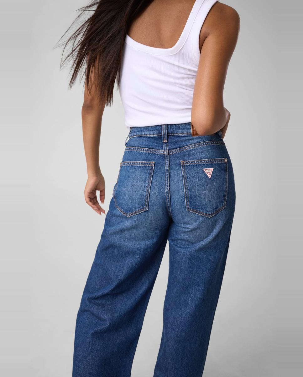 Vaqueros largo de mujer - Guess - Azul Azul-6