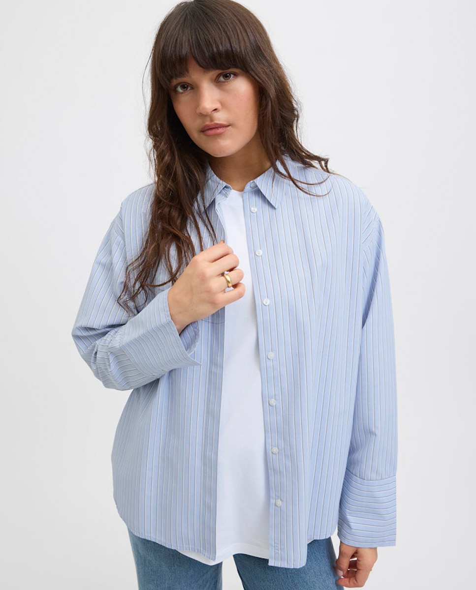 Camisa de Popelina Azul-4