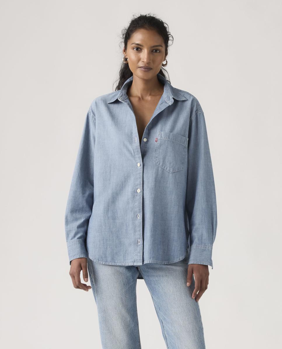 Camisa de mujer de manga larga - Levi's - Azul Azul-1