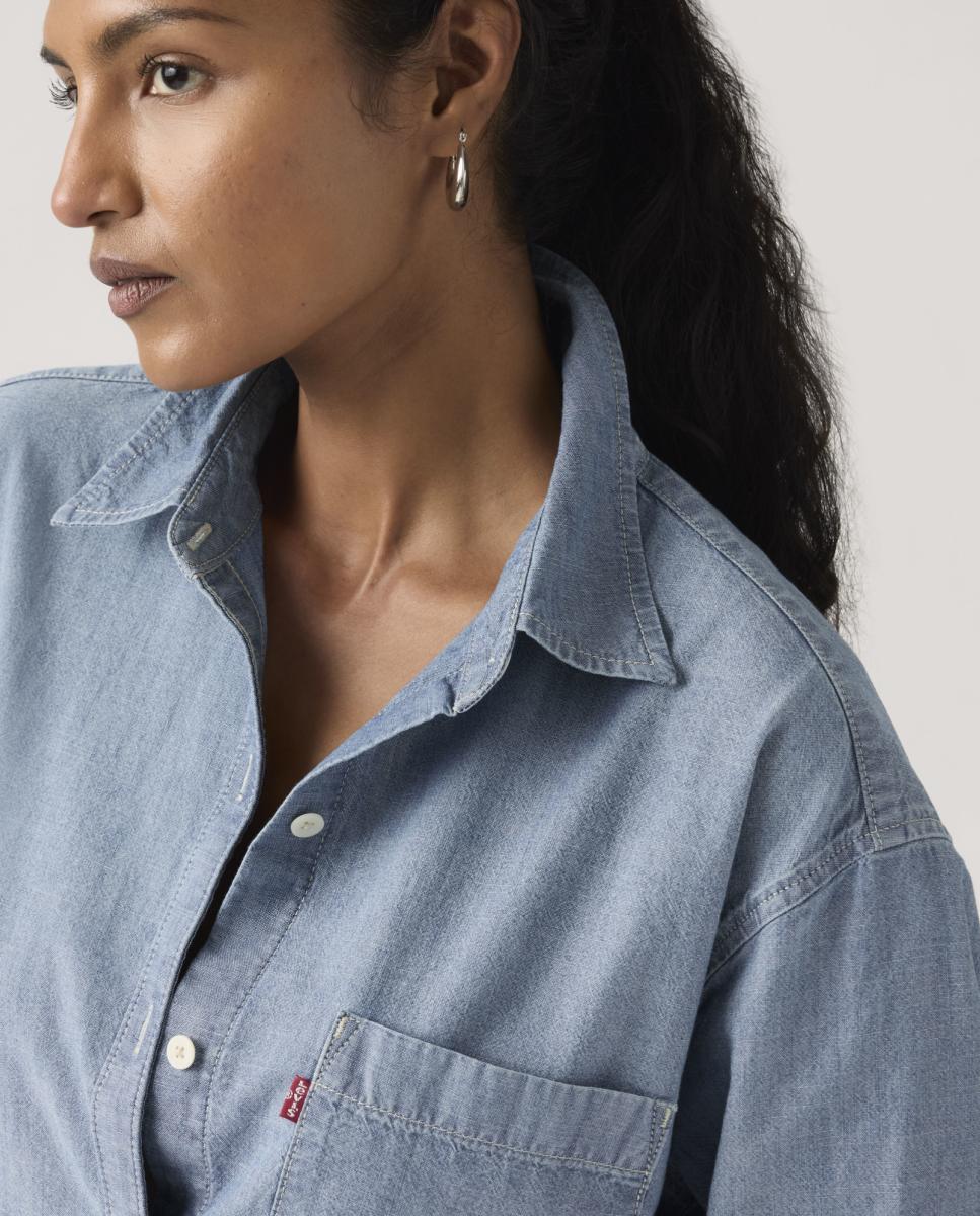 Camisa de mujer de manga larga - Levi's - Azul Azul-3