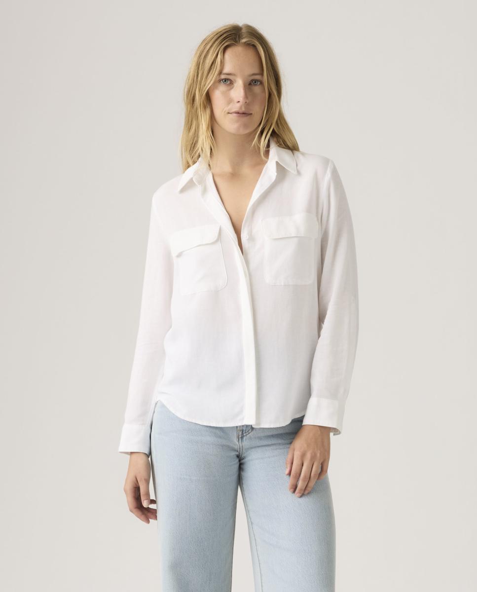 Camisa de mujer de manga larga - Levi's - Blanco Blanco-1