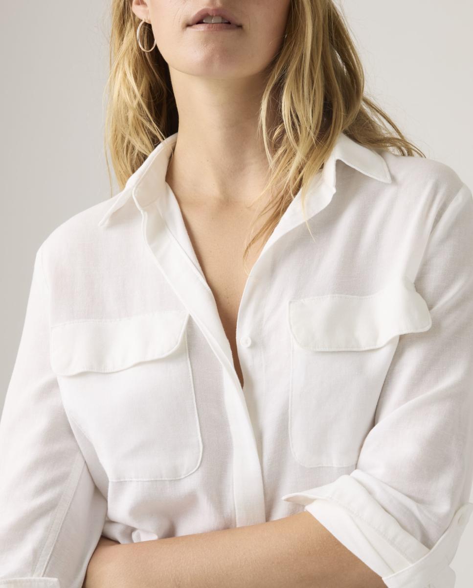 Camisa de mujer de manga larga - Levi's - Blanco Blanco-3
