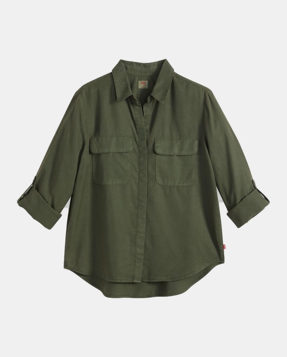 Camisa de mujer de manga larga - Levi's - Verde Verde-5