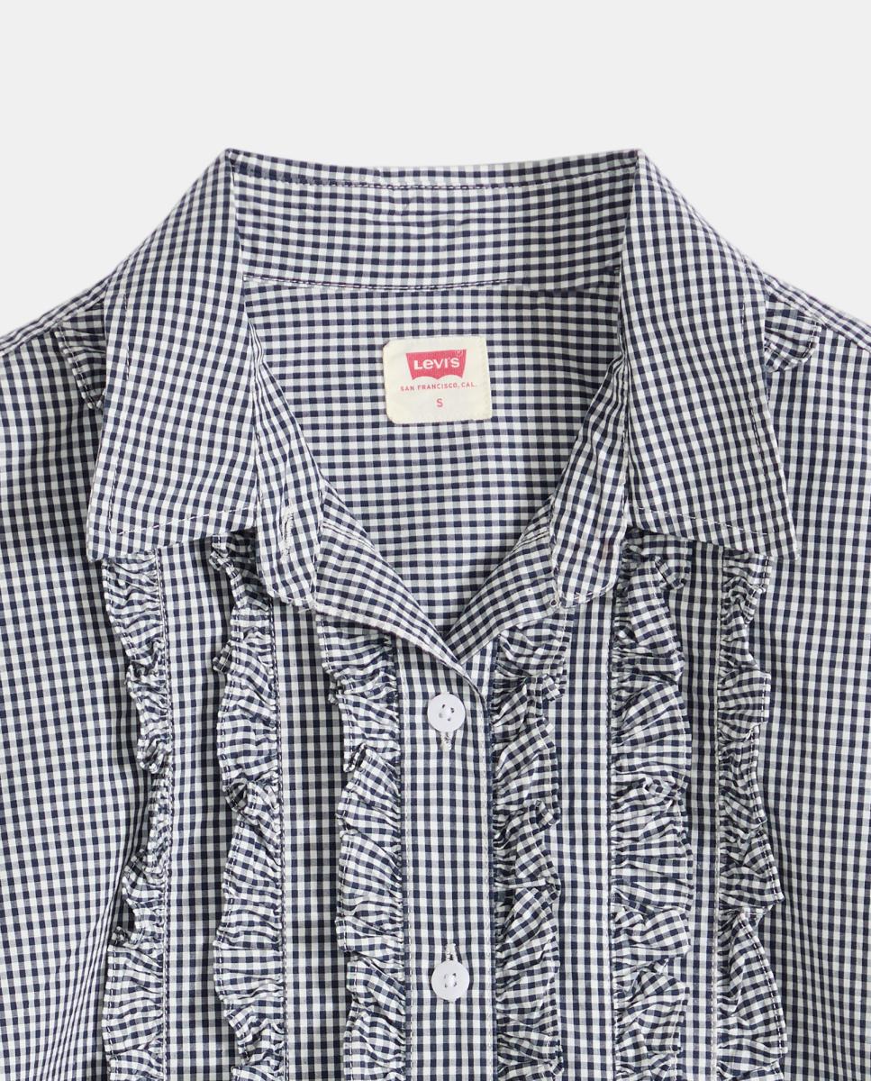 Camisa de mulher com manga comprida Multicolor-6