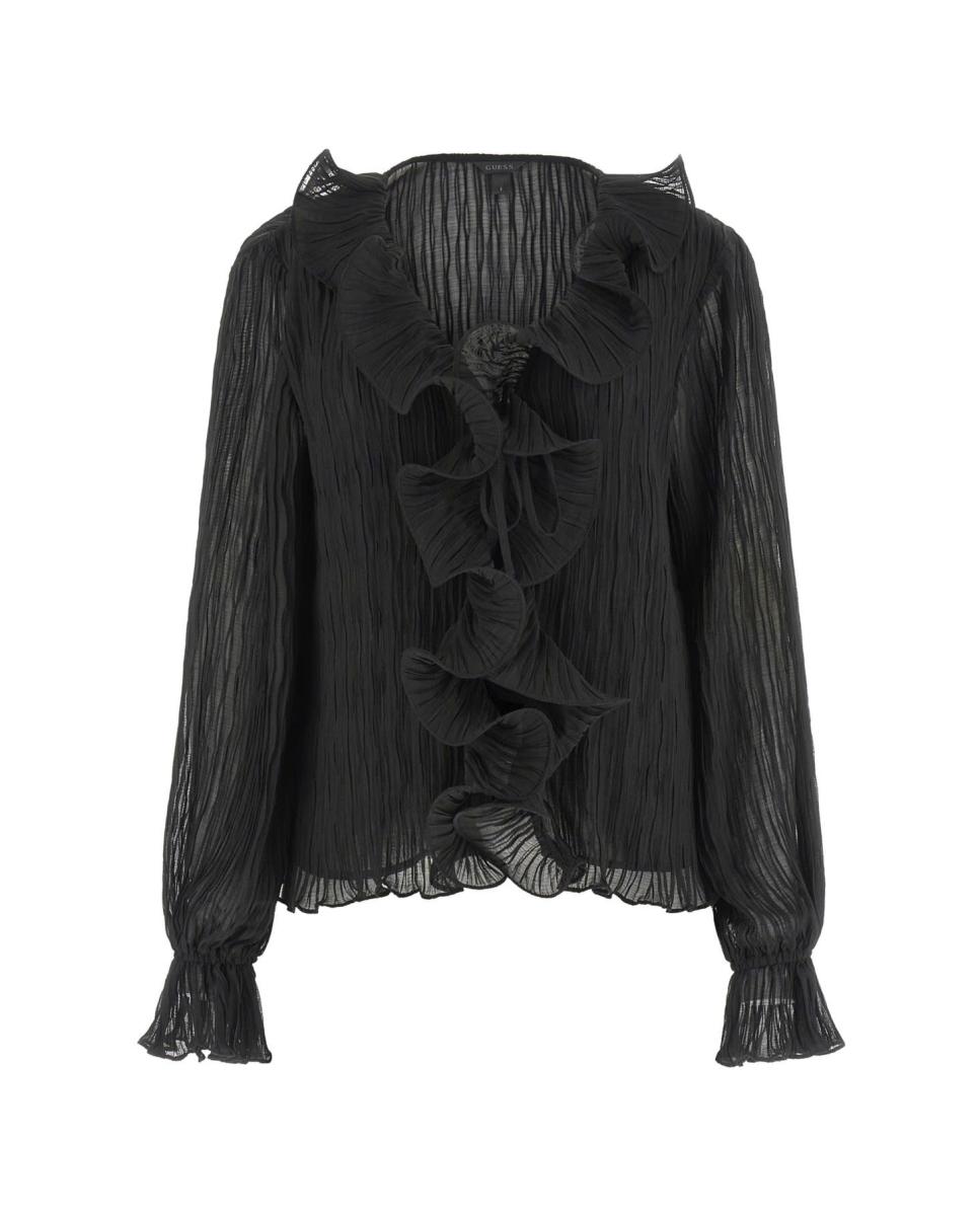 Blusa de Manga Comprida Preto-4