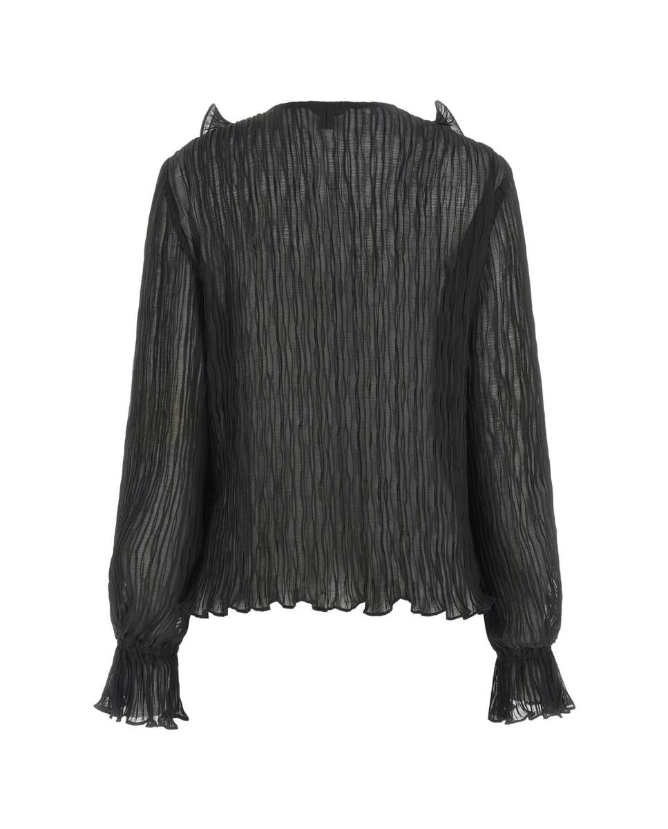 Blusa de Manga Comprida Preto-5
